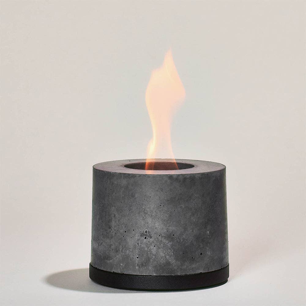 Round FLÎKR Fire® Bundle Black with Lid