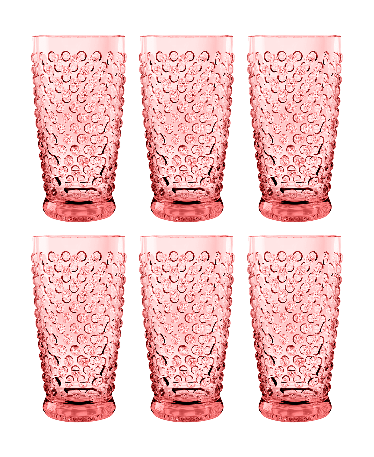 Hobnail Jumbo, Pink, 20 oz.