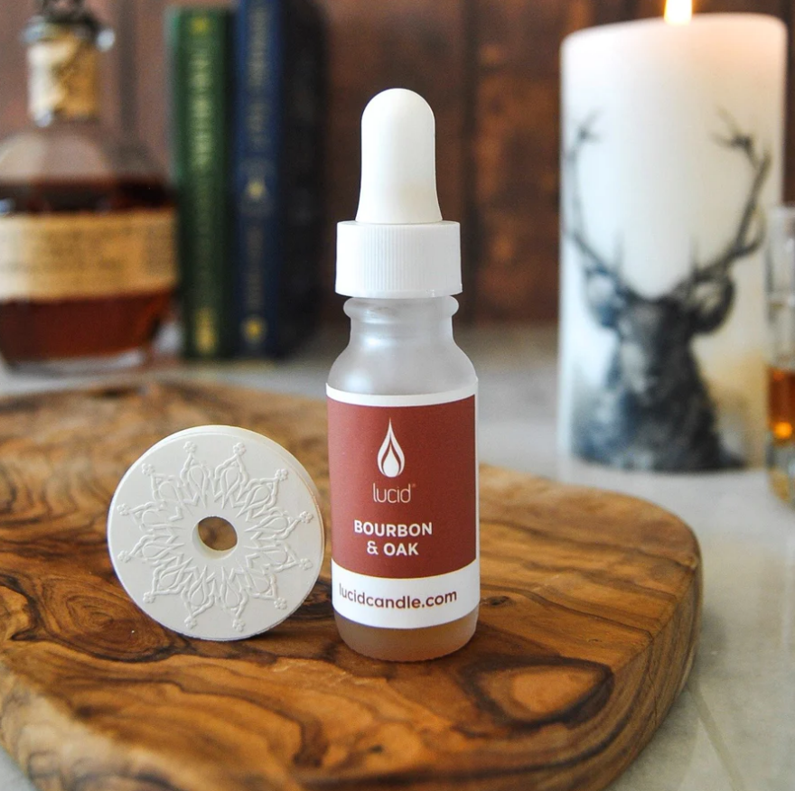 Bourbon and Oak Fragrance Oil and Stone