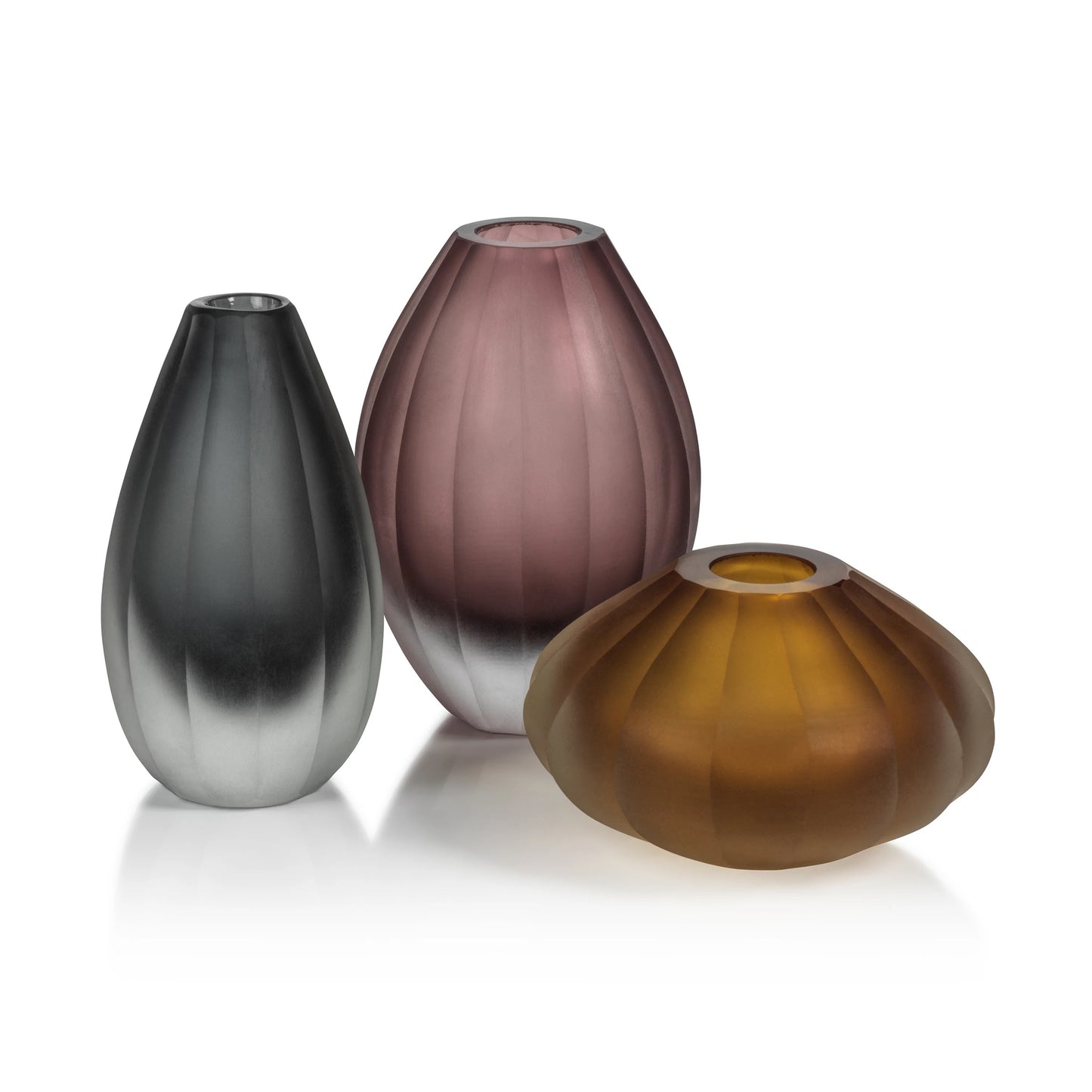 Milano Cut & Frosted Vases
