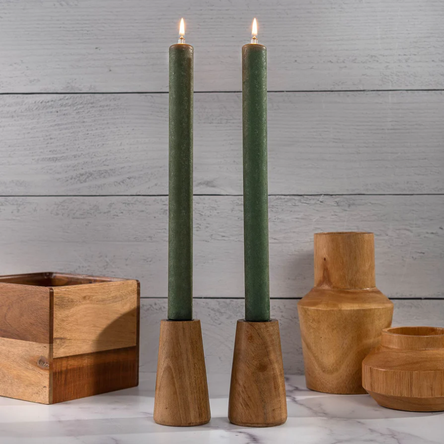 Cypress Dinner Candle 11 in.