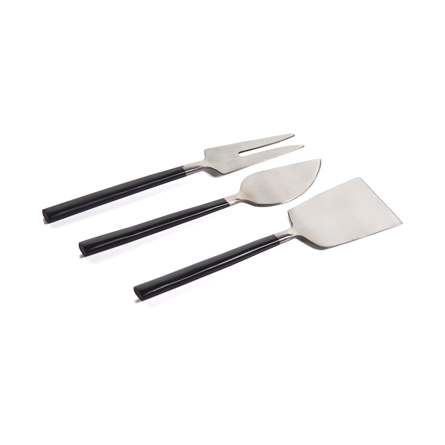Cheese Set - Black / Matte Silver