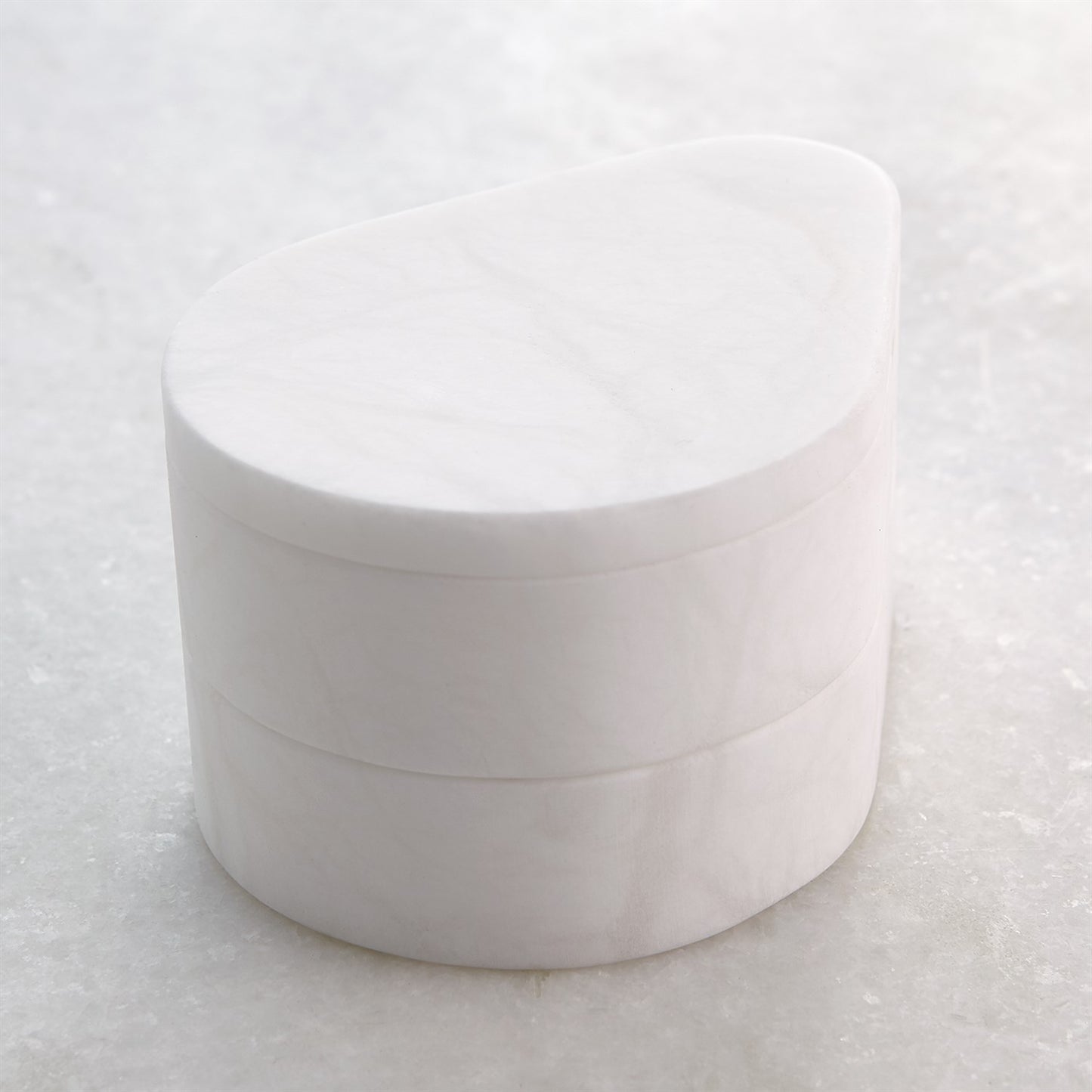 ALABASTER TEARDROP DOUBLE BOXES