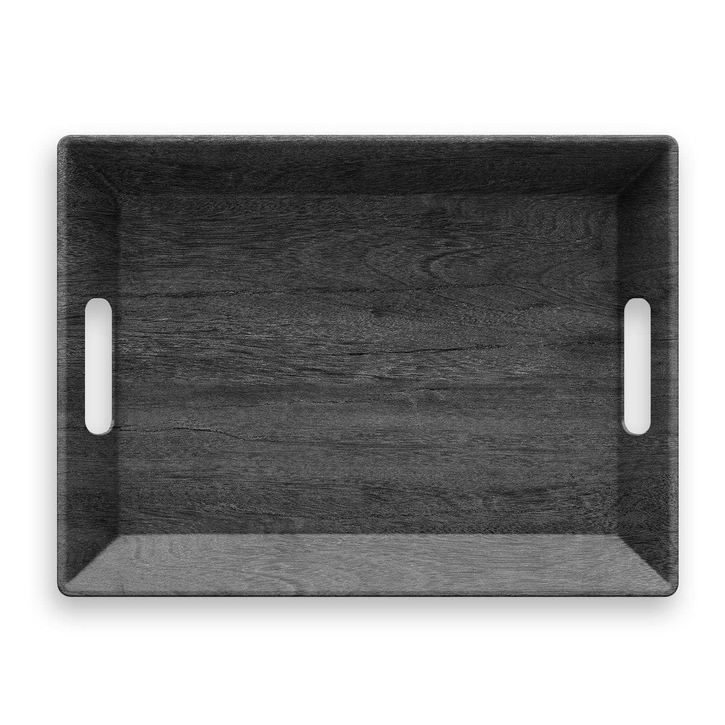 Blackened Wood Serveware,BPA Free, Dishwasher Safe
