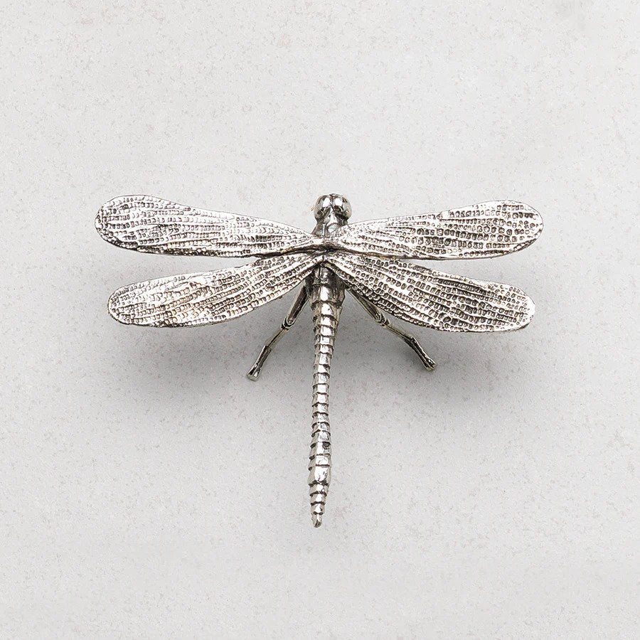 Decorative Antique Pewter Dragonfly