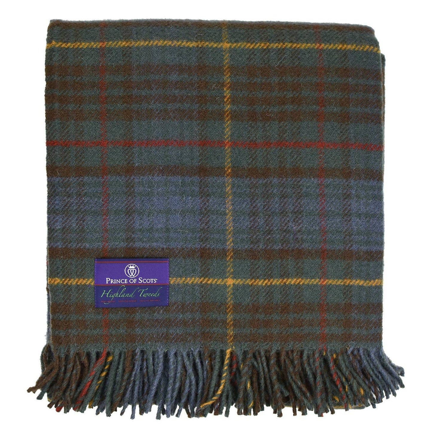 Highland Tartan Tweed Fluffy Throw - Antique Hunting Stewart