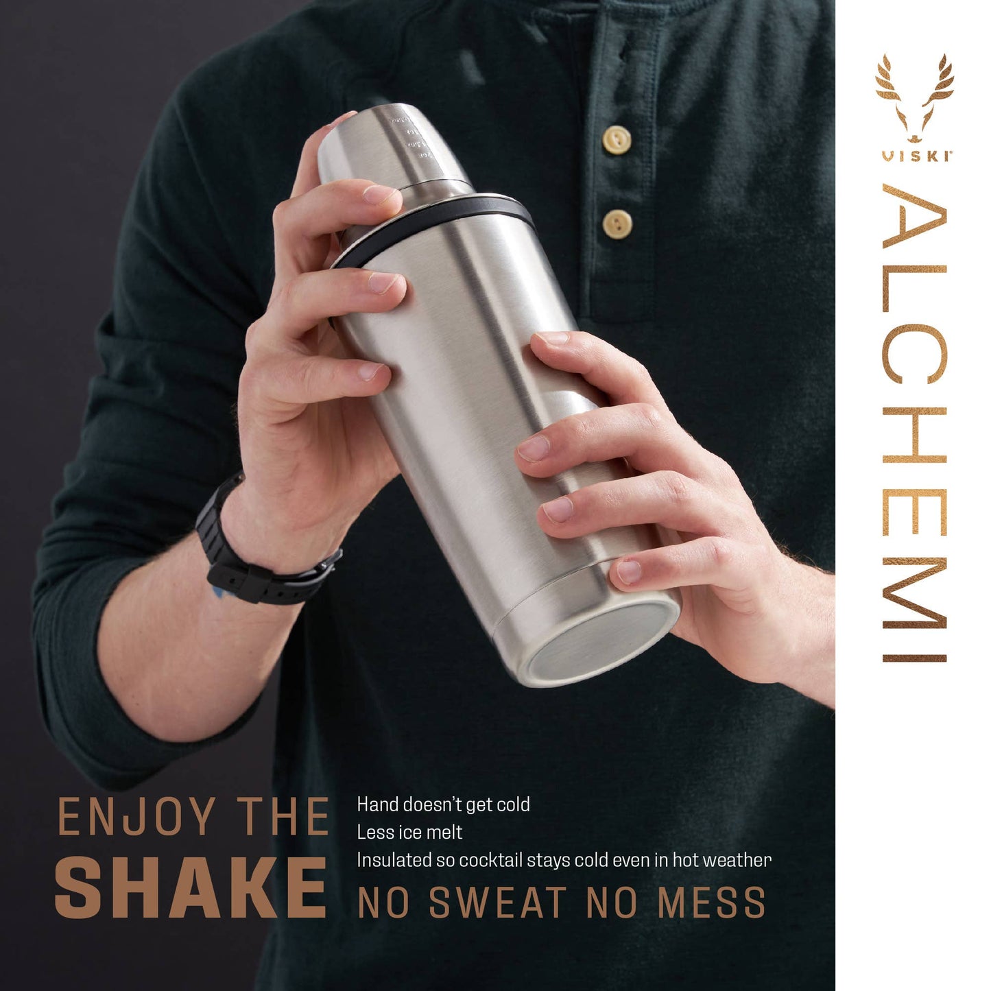 Alchemi Vacuum Insulated Shaker by Viski