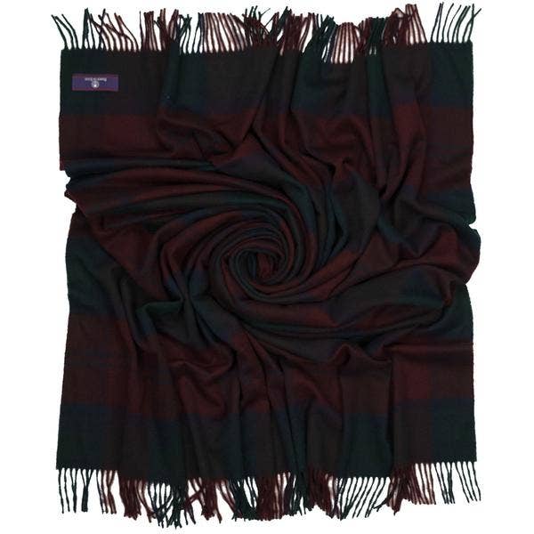 Highland Tartan Tweed Merino Wool Throw - Lindsay