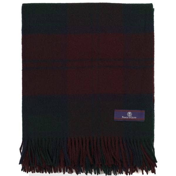 Highland Tartan Tweed Merino Wool Throw - Lindsay