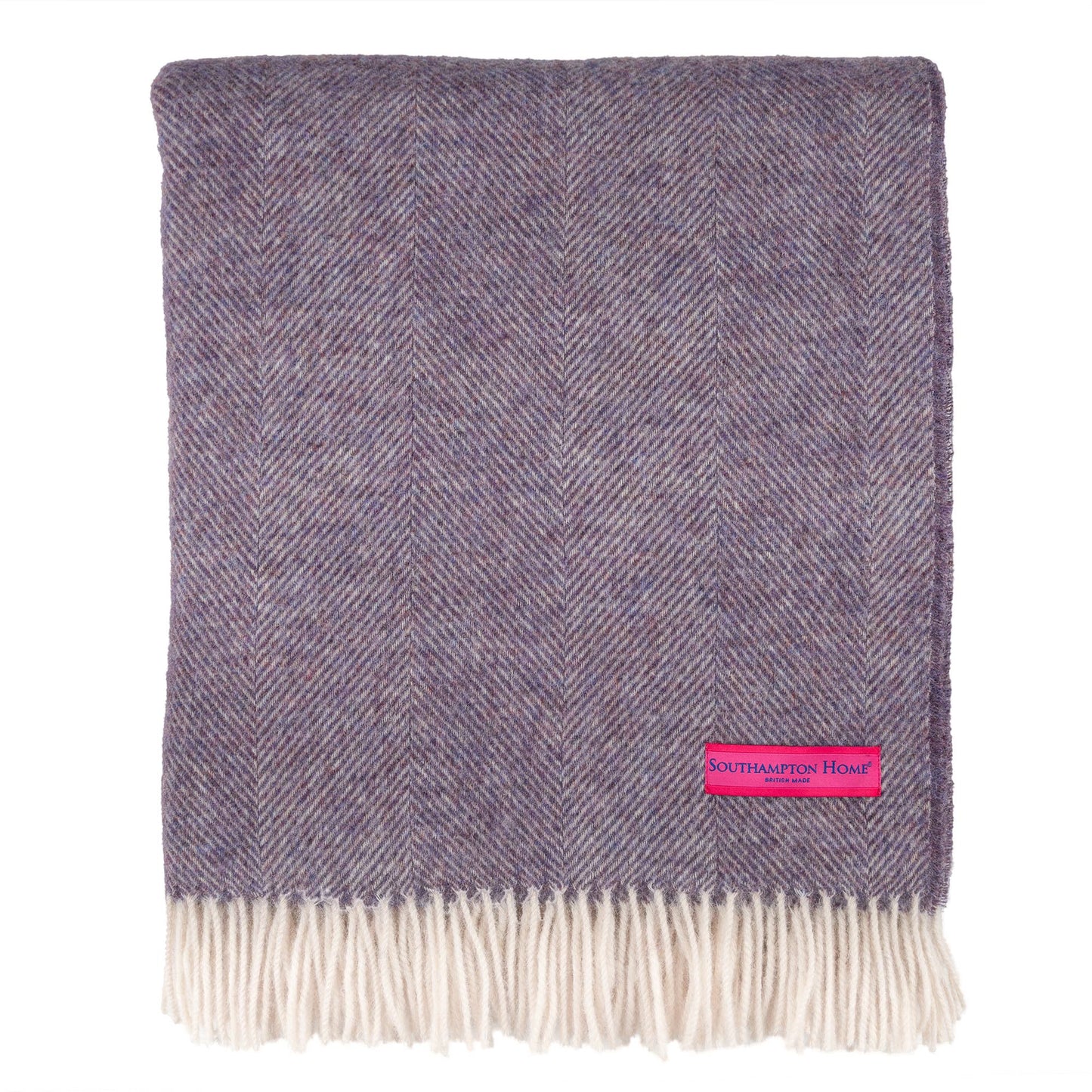 Southampton Home Shetland Lambswool Herringbone Throw