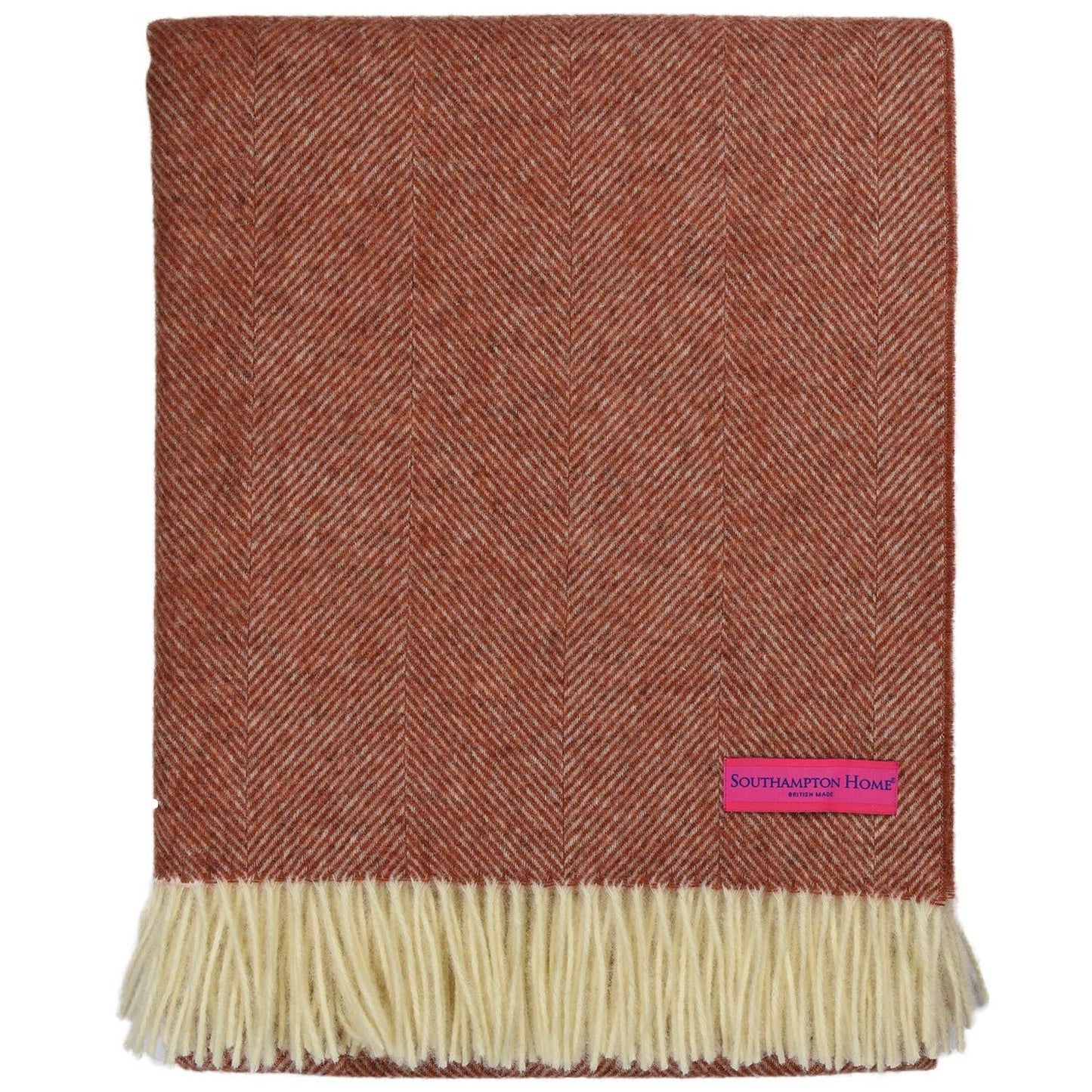 Southampton Home Shetland Lambswool Herringbone Throw