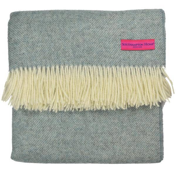 Southampton Home Shetland Lambswool Herringbone Throw