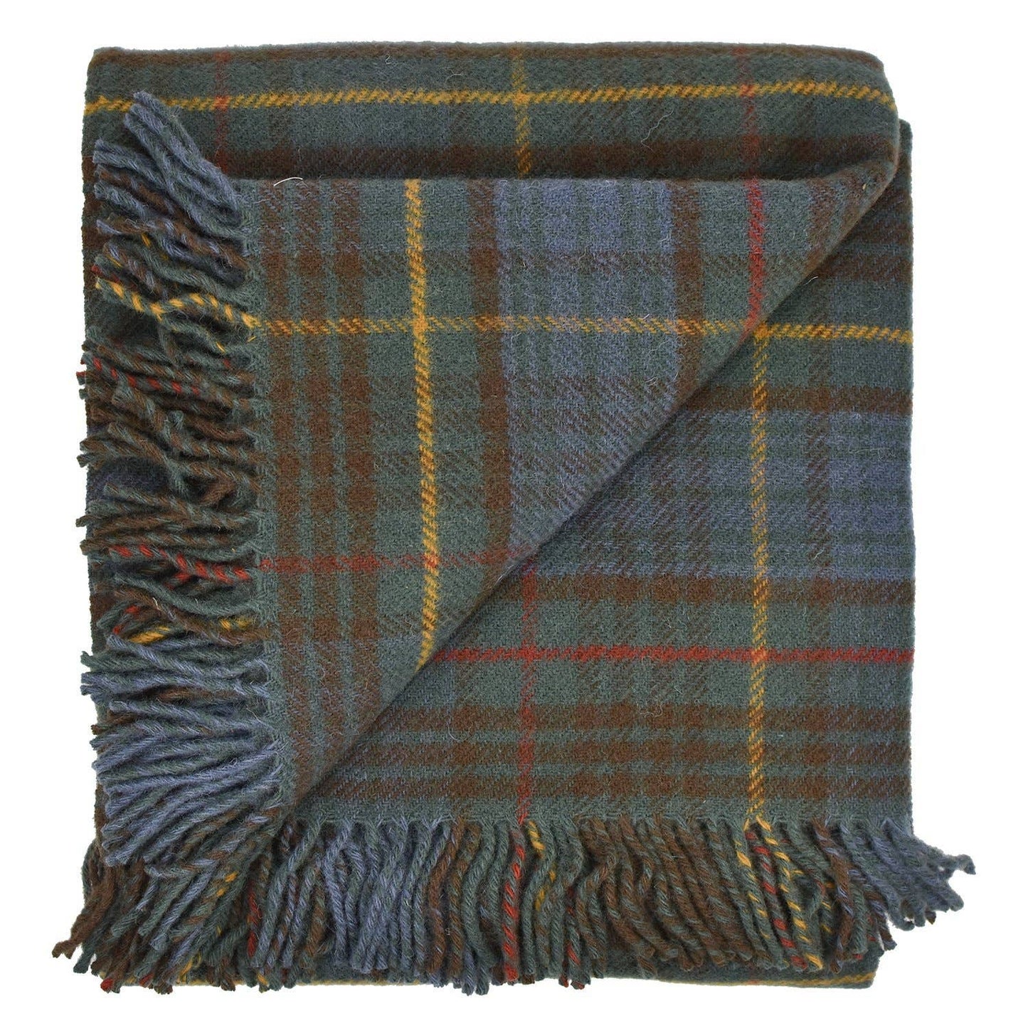 Highland Tartan Tweed Fluffy Throw - Antique Hunting Stewart