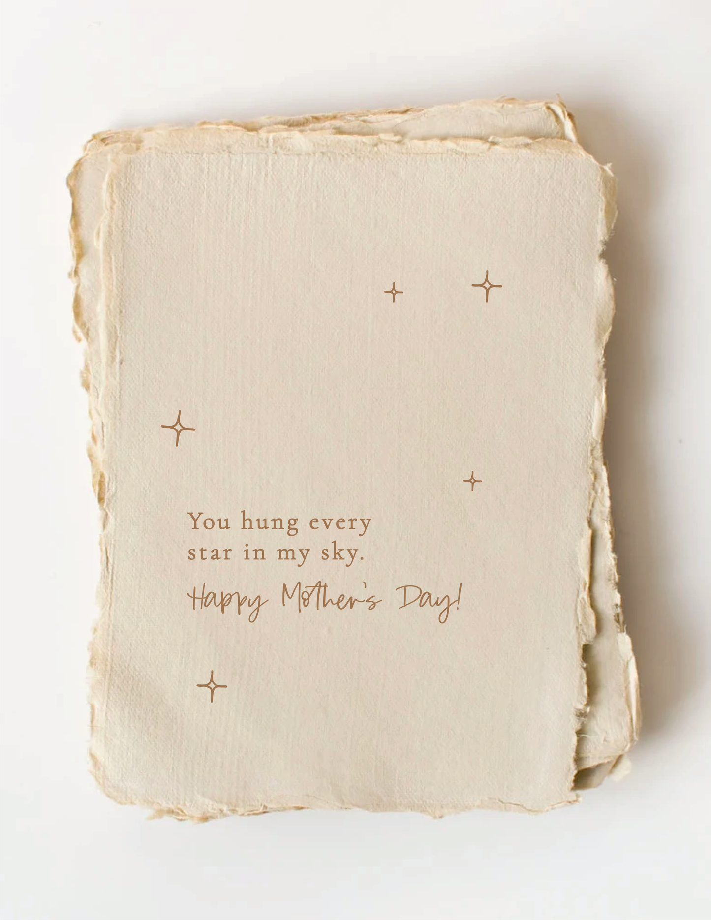 "You hung every star in my sky." Mother's Day Card