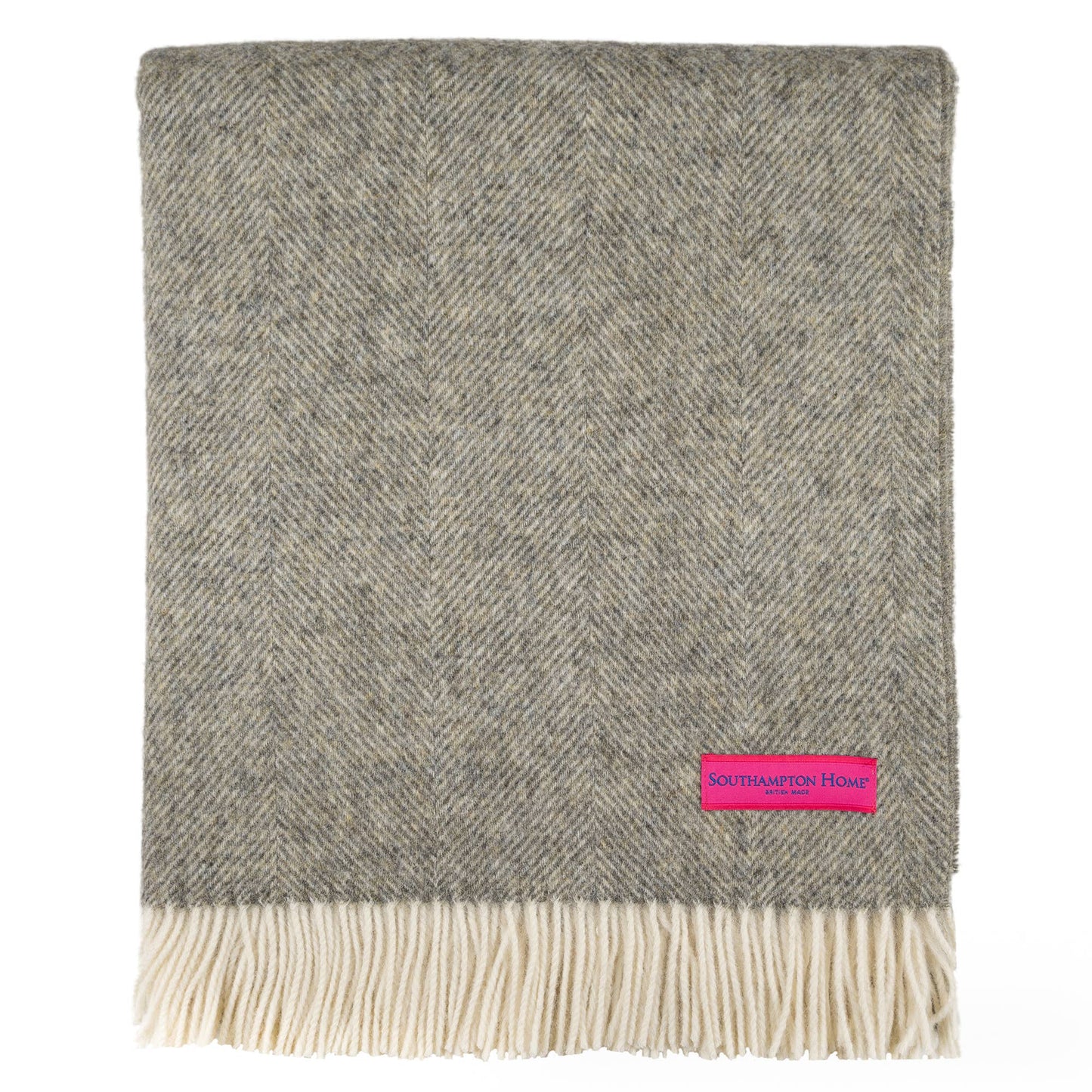 Southampton Home Shetland Lambswool Herringbone Throw