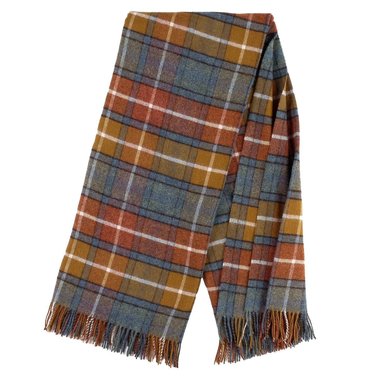 Highland Tweeds Shetland  Lambswool Throw - Antique Buchanan