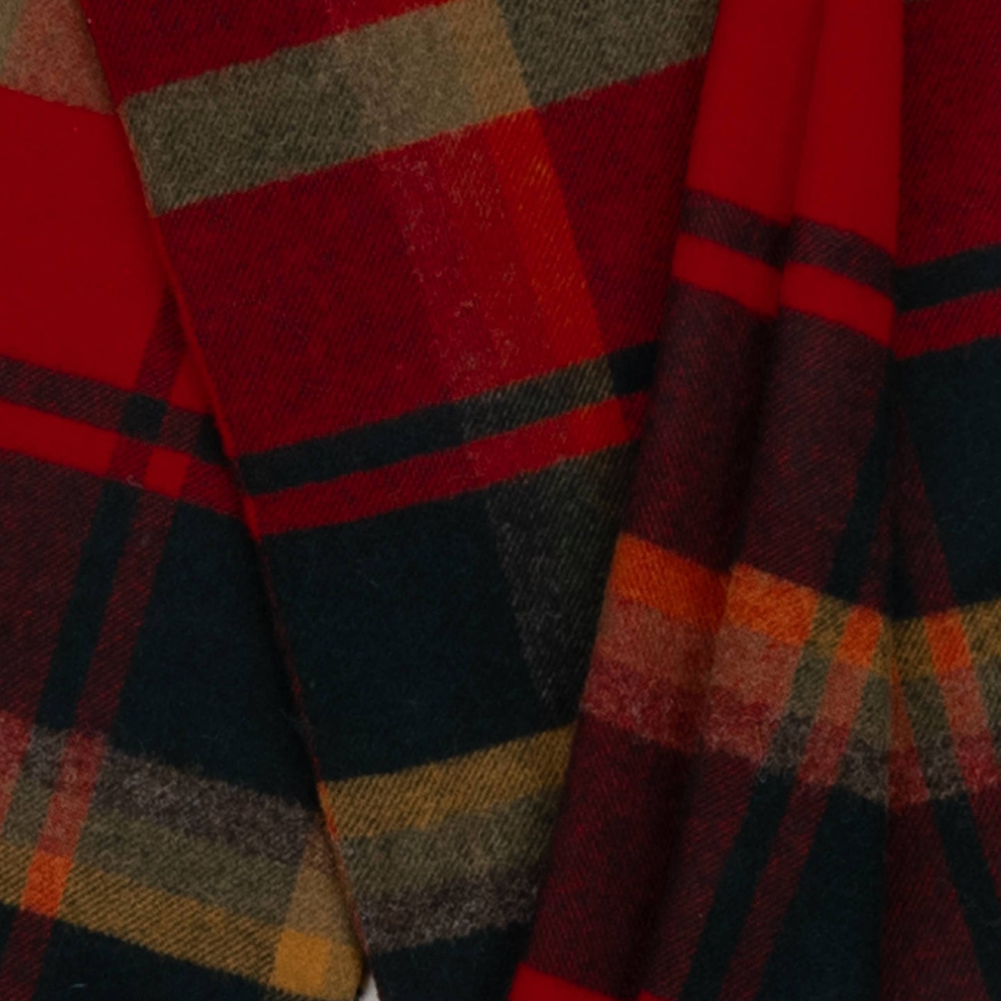 Highland Tweeds Shetland Lambswool Throw (Red Maple)