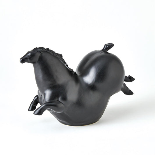 Friesian Horse-Matte Black