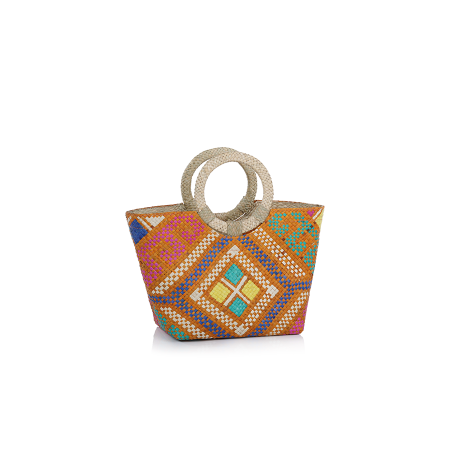 Tikog Grass / Buri Palm Small Multicolor Bag
