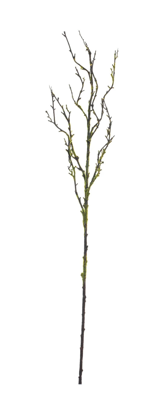 37" Faux Wood Branch with Green Moss