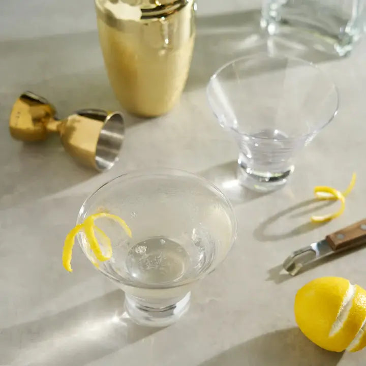 Raye Stemless Martini Glasses