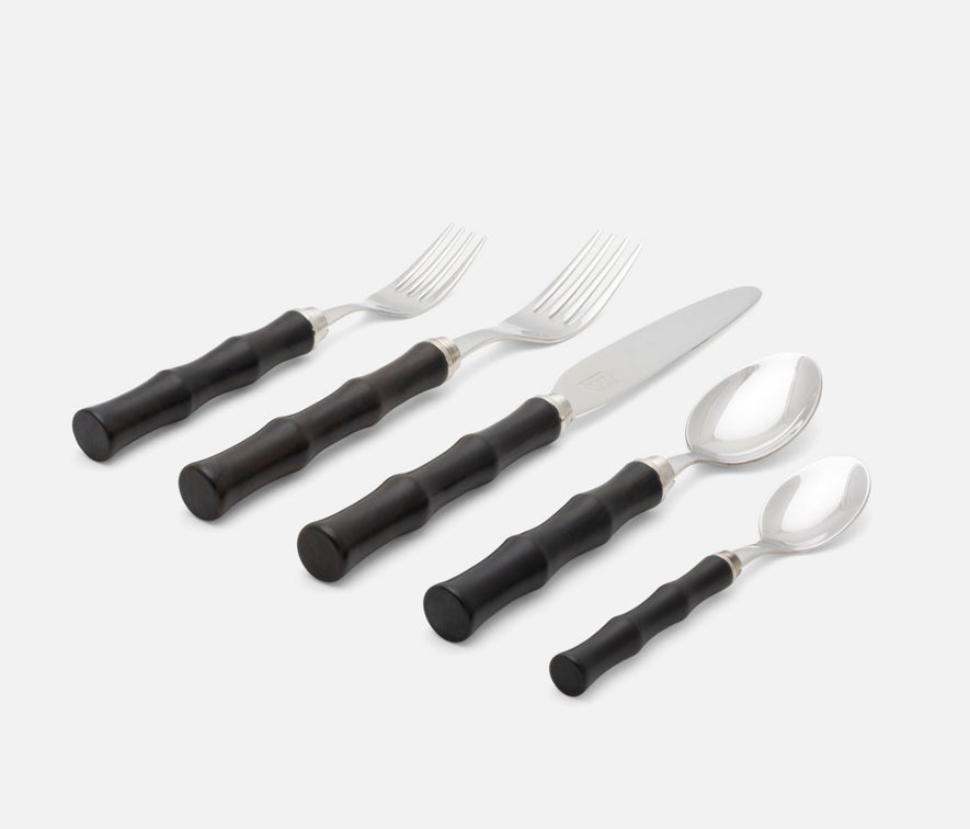 MONTECITO Dark Brown Acrylic Flatware