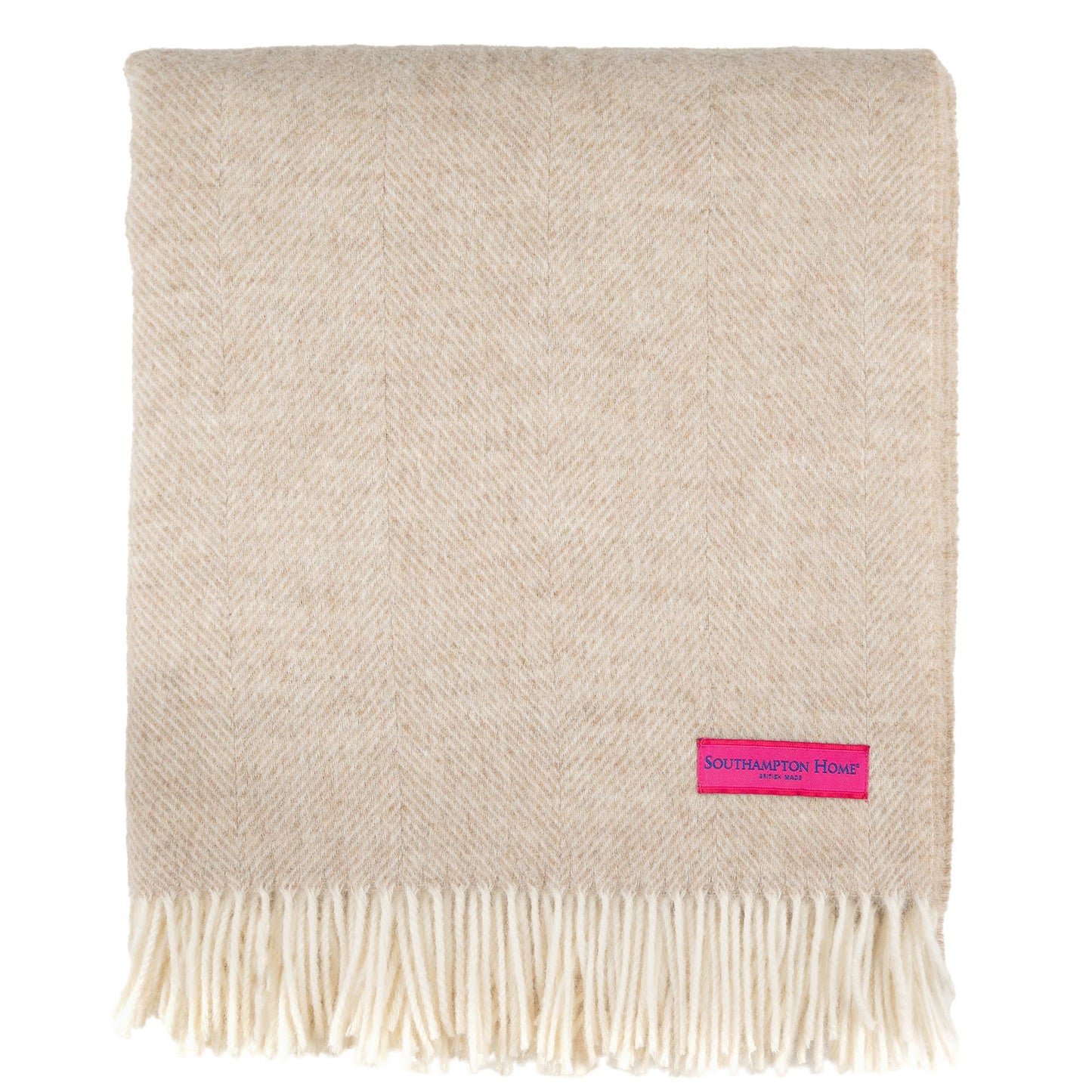 Southampton Home Shetland Lambswool Herringbone Throw