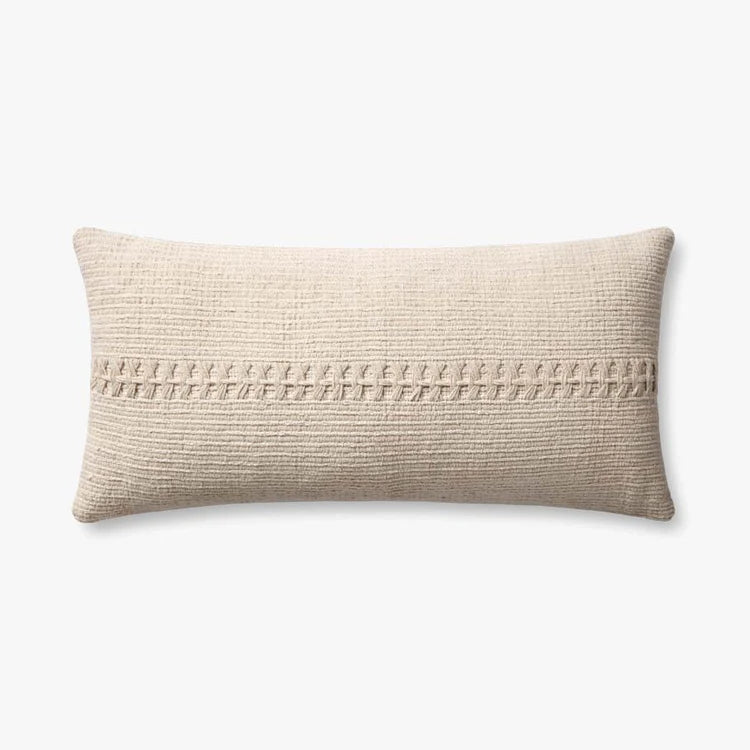 Chris Loves Julia Throw Pillow - Ivory