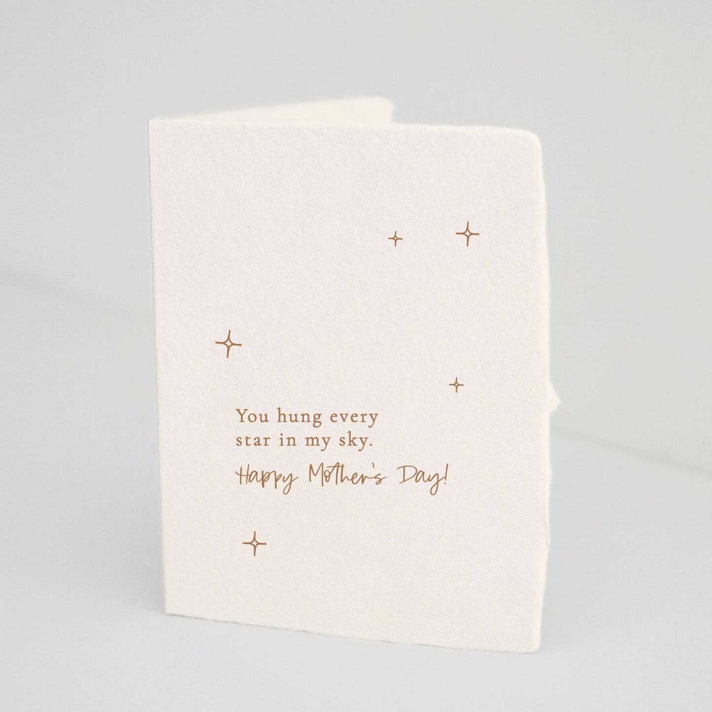 "You hung every star in my sky." Mother's Day Card
