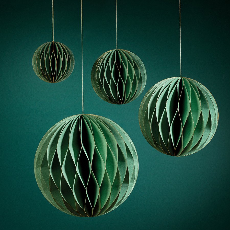 Wish Paper Decorative Ornaments - Green