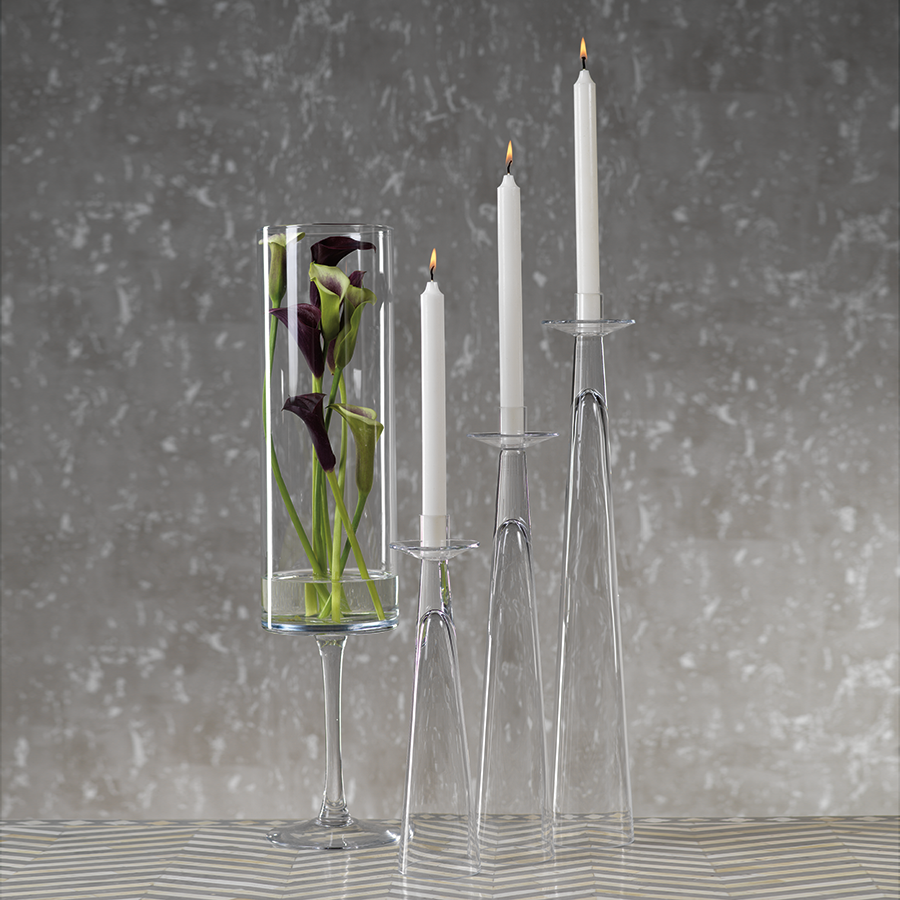 Glass Candle Holder