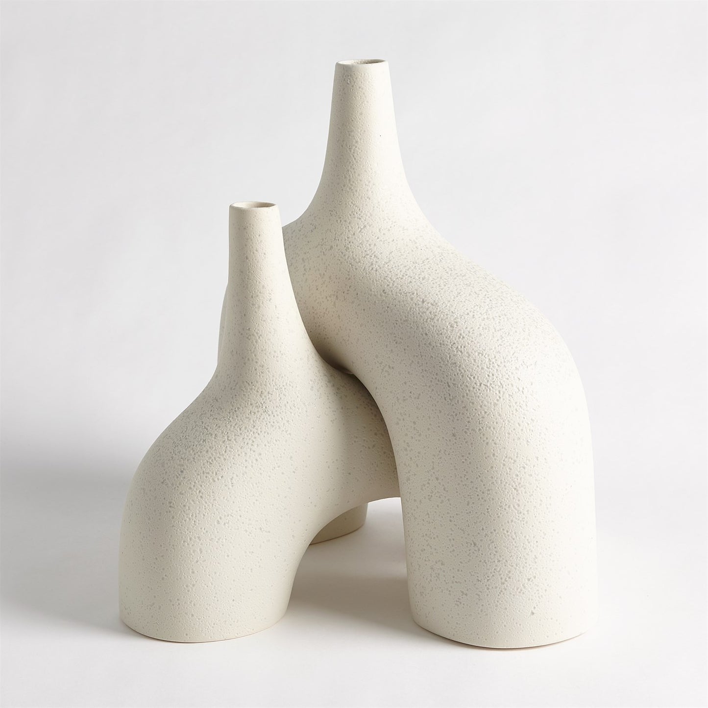 STRETCH VASES-CREAM STONE