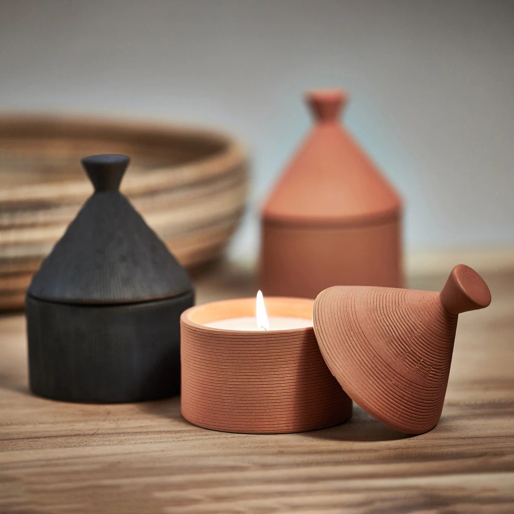 Trulli Stoneware Candle Jar