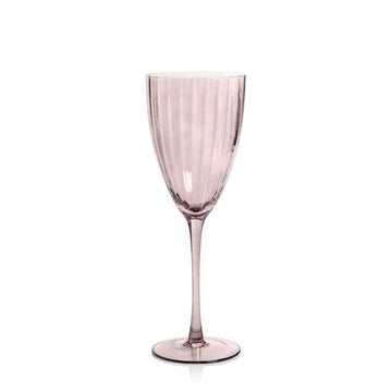 Madeleine Optic Glassware - Pink