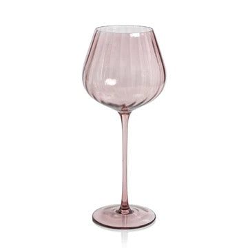 Madeleine Optic Glassware - Pink