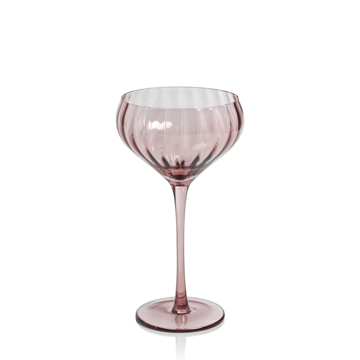 Madeleine Optic Glassware - Pink