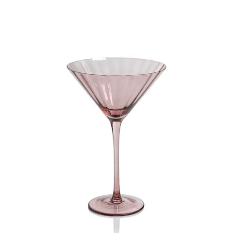 Madeleine Optic Glassware - Pink