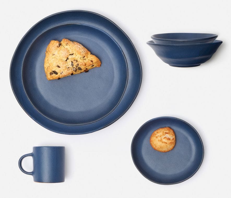 Marcus Matte Navy Table Collection