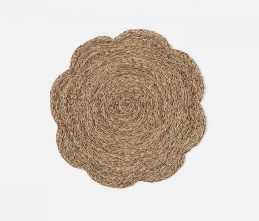 Vera Mixed Taupe Flower Placemat